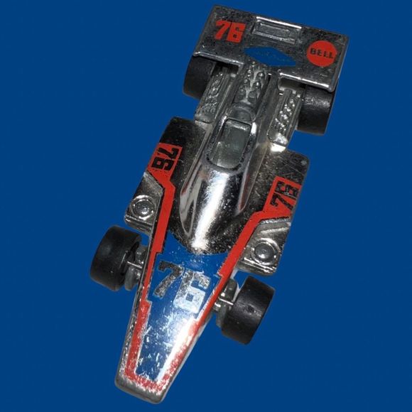 VINTAGE 1975 HOT WHEELS REDLINE FORMULA 5000 INDY CAR CHROME HONG KONG - Picture 2 of 5